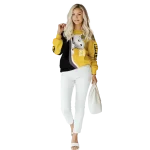 custom kennesaw state owls peeking snoopy gold hoodie best selling