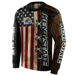 custom kent state golden flashes american pride hoodie best selling