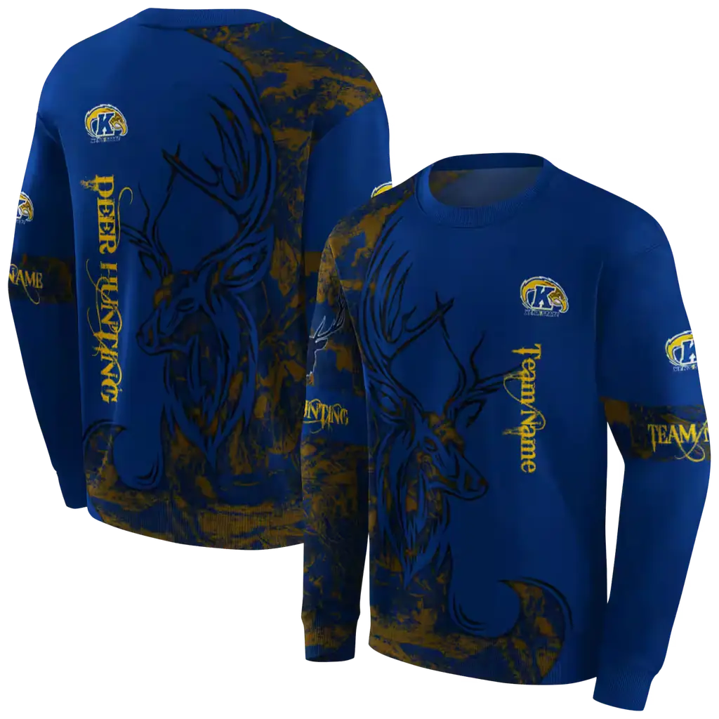 custom kent state golden flashes deer silhouette navy blue hoodie premium grade custom kent state golden flashes deer silhouette navy blue hoodie premium grade