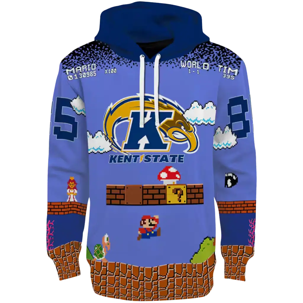 custom kent state golden flashes mario blue black hoodie best selling custom kent state golden flashes mario blue black hoodie best selling