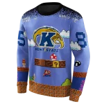 custom kent state golden flashes mario blue black hoodie best selling
