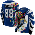 custom kent state golden flashes puzzle pieces navy blue hoodie best selling