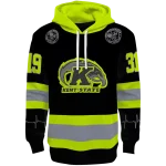 custom kent state golden flashes safety motif black neon green hoodie best selling