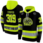 custom kent state golden flashes safety motif black neon green hoodie best selling