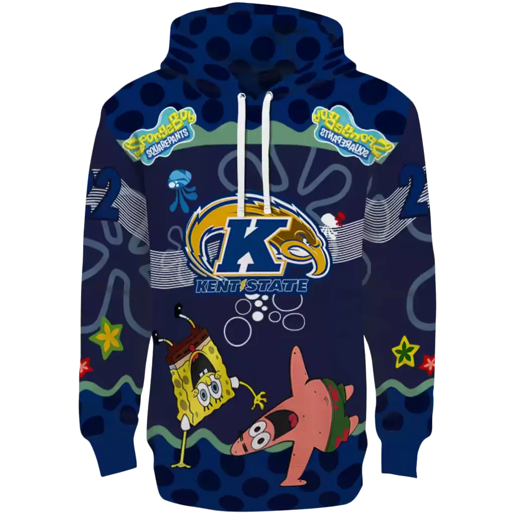 custom kent state golden flashes spongebob patrick star navy blue navy hoodie best selling custom kent state golden flashes spongebob patrick star navy blue navy hoodie best selling