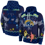custom kent state golden flashes spongebob patrick star navy blue navy hoodie best selling