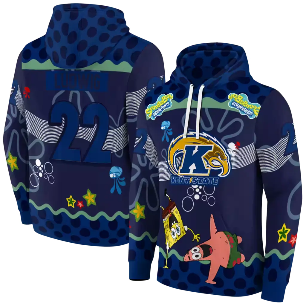 custom kent state golden flashes spongebob patrick star navy blue navy hoodie fashion forward custom kent state golden flashes spongebob patrick star navy blue navy hoodie fashion forward