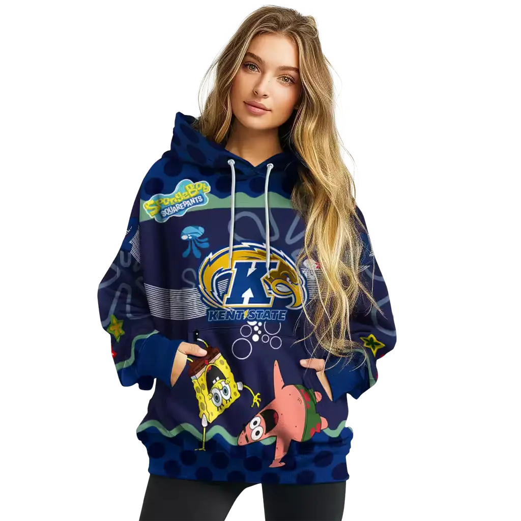 custom kent state golden flashes spongebob patrick star navy blue navy hoodie high quality custom kent state golden flashes spongebob patrick star navy blue navy hoodie high quality
