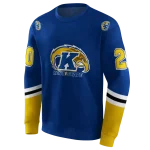 custom kent state golden flashes striped sleeves navy blue hoodie best selling