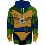 custom kent state golden flashes superhero armor navy blue green hoodie best selling