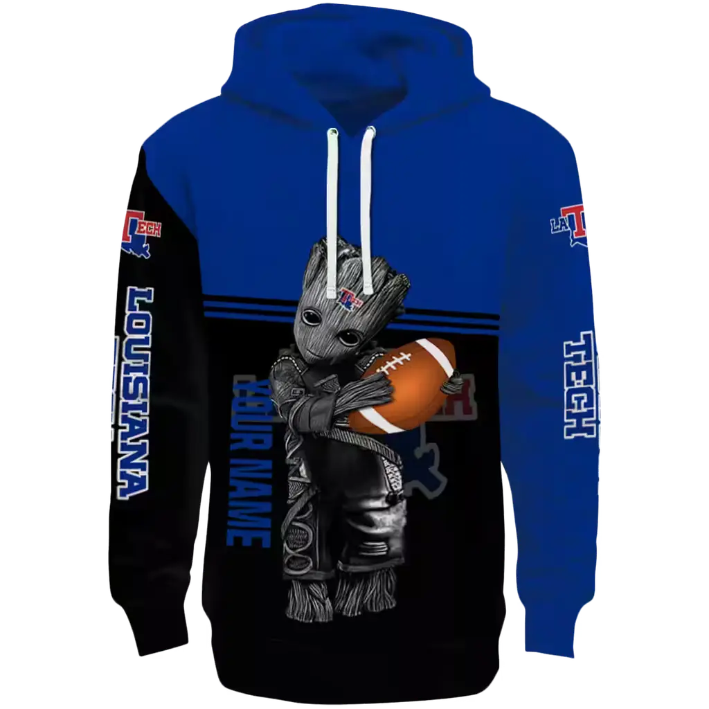 custom la tech baby groot blue black hoodie best selling custom la tech baby groot blue black hoodie best selling