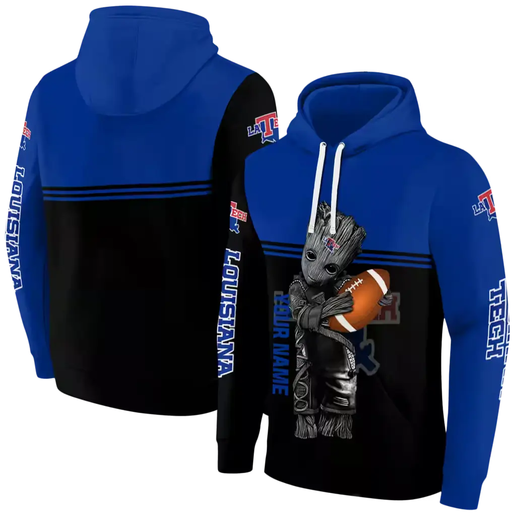 custom la tech baby groot blue black hoodie fashion forward custom la tech baby groot blue black hoodie fashion forward
