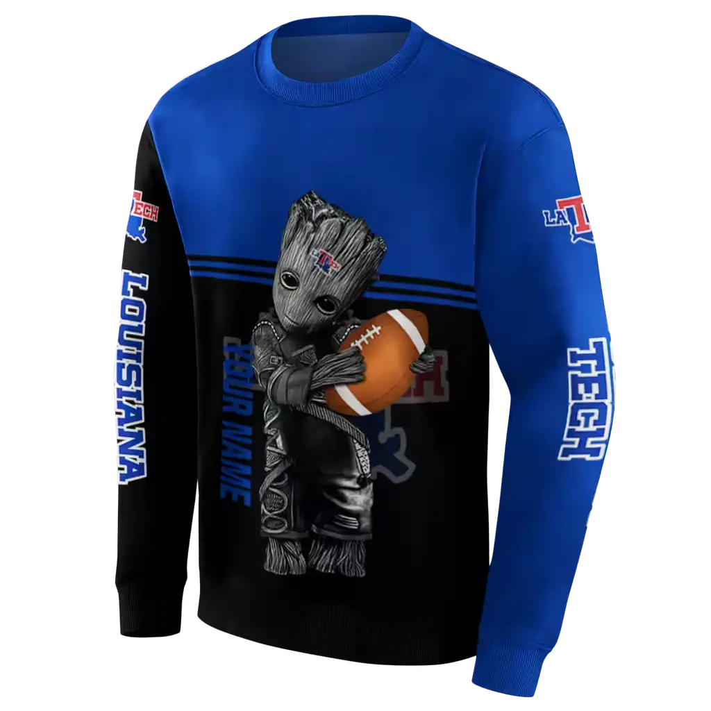 custom la tech baby groot blue black hoodie new arrival custom la tech baby groot blue black hoodie new arrival