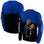 custom la tech baby groot blue black hoodie best selling