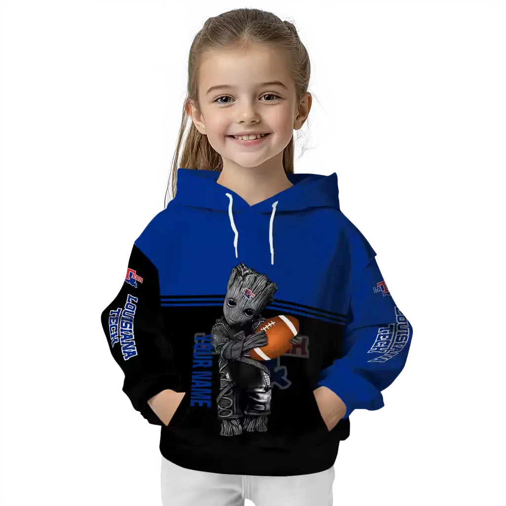 custom la tech baby groot blue black hoodie top rated custom la tech baby groot blue black hoodie top rated