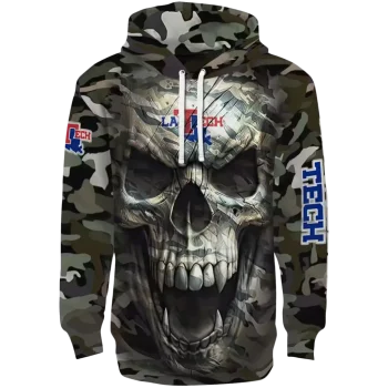 custom la tech camo skull hoodie best selling