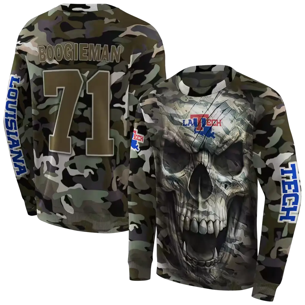 custom la tech camo skull hoodie premium grade custom la tech camo skull hoodie premium grade