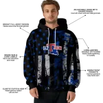 custom la tech distressed flag blue black hoodie best selling
