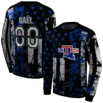 custom la tech distressed flag blue black hoodie best selling