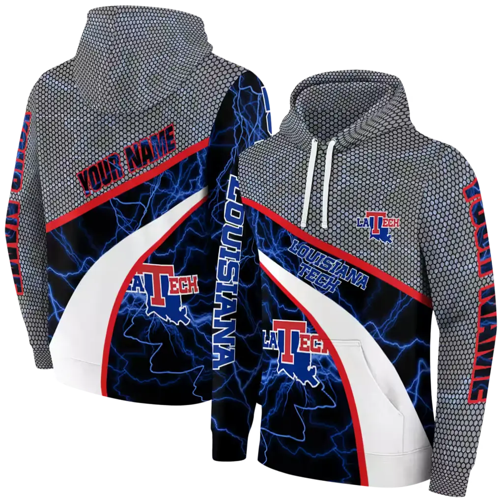 custom la tech hexagonal mesh blue black gray hoodie fashion forward custom la tech hexagonal mesh blue black gray hoodie fashion forward