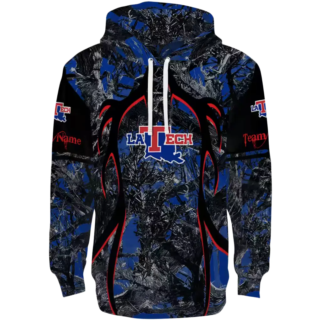 custom la tech hunting theme blue black hoodie best selling custom la tech hunting theme blue black hoodie best selling
