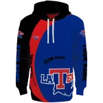 custom la tech minimalist design blue black hoodie best selling
