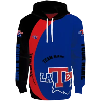 custom la tech minimalist design blue black hoodie best selling