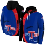 custom la tech minimalist design blue black hoodie best selling