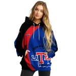 custom la tech minimalist design blue black hoodie best selling