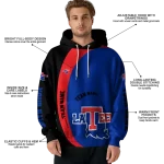 custom la tech minimalist design blue black hoodie best selling