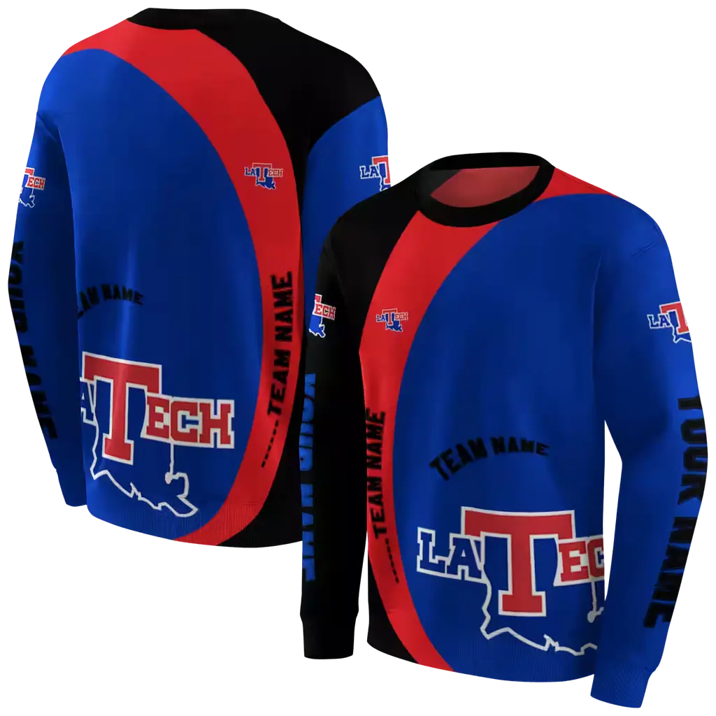 custom la tech minimalist design blue black hoodie premium grade custom la tech minimalist design blue black hoodie premium grade