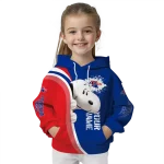 custom la tech peeking snoopy blue hoodie best selling