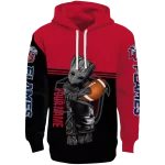 custom liberty flames baby groot red black hoodie best selling