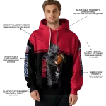 custom liberty flames baby groot red black hoodie best selling