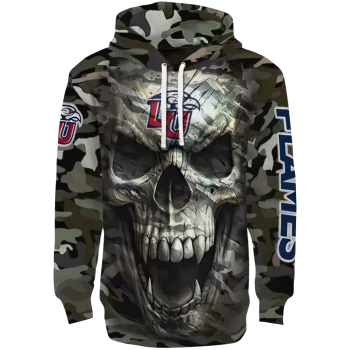 custom liberty flames camo skull hoodie best selling