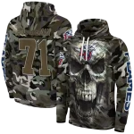 custom liberty flames camo skull hoodie best selling