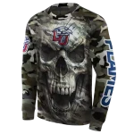 custom liberty flames camo skull hoodie best selling