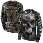 custom liberty flames camo skull hoodie best selling