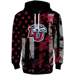 custom liberty flames distressed flag red black hoodie best selling