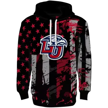 custom liberty flames distressed flag red black hoodie best selling