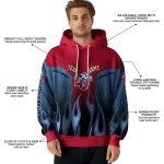 custom liberty flames flame design red hoodie best selling