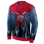 custom liberty flames flame design red hoodie best selling