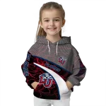 custom liberty flames hexagonal mesh red black gray hoodie best selling