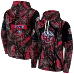 custom liberty flames hunting theme red black hoodie best selling