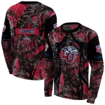 custom liberty flames hunting theme red black hoodie best selling