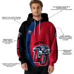 custom liberty flames minimalist design red black hoodie best selling