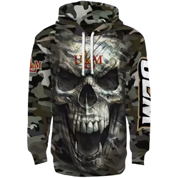 custom louisiana monroe warhawks camo skull hoodie best selling
