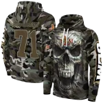 custom louisiana monroe warhawks camo skull hoodie best selling