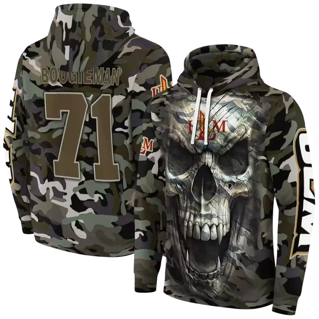 custom louisiana monroe warhawks camo skull hoodie fashion forward custom louisiana monroe warhawks camo skull hoodie fashion forward
