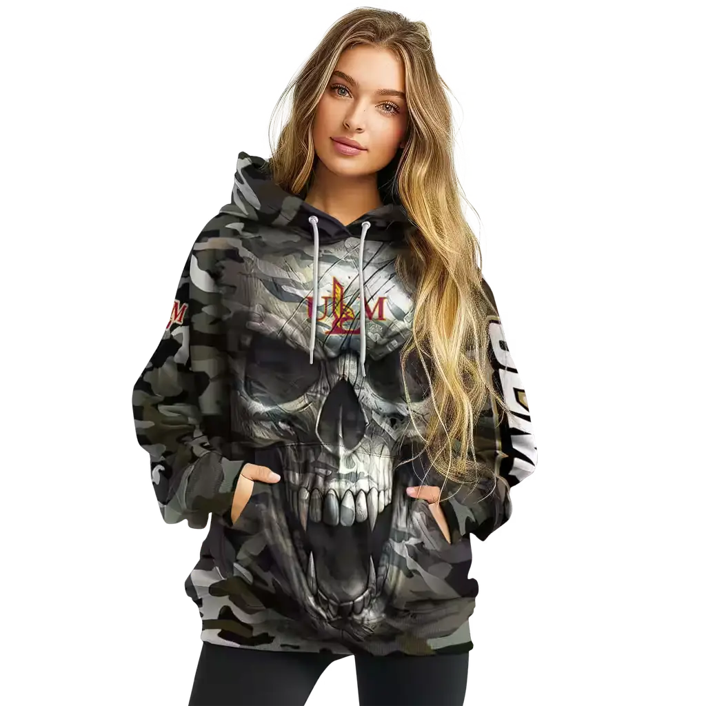 custom louisiana monroe warhawks camo skull hoodie high quality custom louisiana monroe warhawks camo skull hoodie high quality